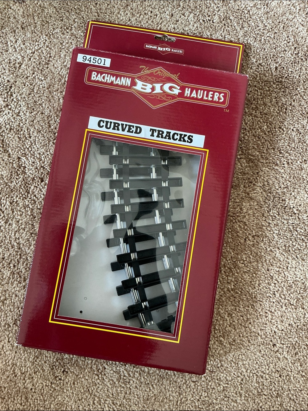 BACHMANN 94501 G CURVED TRACK (2 PIECES in  BOX) - STEEL TRACK